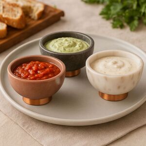 Orsina Set Of 3 Dipping Bowls Multicolor Orsina Set Of 3 Dipping Bowls Multicolor