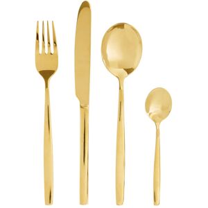 Orsina 16 Piece Stainless Steel Cutlery Set, Avie Colored Cutlery Set, Luxury Cutlery Set, Modern 16 Piece Cutlery Set in Gold Gold Orsina 16 Piece Stainless Steel Cutlery Set, Avie Colored Cutlery Set, Luxury Cutlery Set, Modern 16 Piece Cutlery Set in Gold Gold