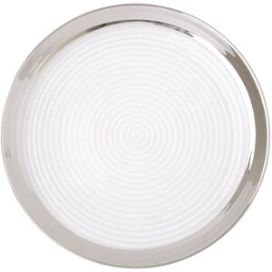 Orsina Ida 27cm Embossed Coupe Dinner Plate in Clear Clear Orsina Ida 27cm Embossed Coupe Dinner Plate in Clear Clear