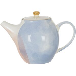 Premier Housewares Hand-Painted Stoneware Teapot - Large Pastel Teapot with Lid Premier Housewares Hand-Painted Stoneware Teapot - Large Pastel Teapot with Lid