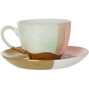 Premier Housewares Hand-Painted Porcelain Cup and Saucer Set - Cup and Saucer Set Premier Housewares Hand-Painted Porcelain Cup and Saucer Set - Cup and Saucer Set
