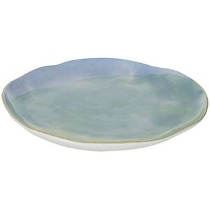 Orsina Porcelain Side Plate With Gold-Plated Accent, Hand-Painted Ceramic Dish in Pastel Tones, Appetizer Plate Multicolor Orsina Porcelain Side Plate With Gold-Plated Accent, Hand-Painted Ceramic Dish in Pastel Tones, Appetizer Plate Multicolor
