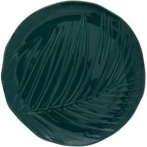 Orsina Textured Side Plate, Dark Green Porcelain Dish, Embossed Ceramic Plate, Decorative Dinner Plate For Meals Green Orsina Textured Side Plate, Dark Green Porcelain Dish, Embossed Ceramic Plate, Decorative Dinner Plate For Meals Green