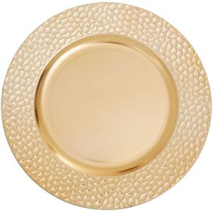 Orsina Minimalist Gold Charger Plate With Hammered Rim, Functional Dinner Plate, Reliable Gold Finish Plate Gold Orsina Minimalist Gold Charger Plate With Hammered Rim, Functional Dinner Plate, Reliable Gold Finish Plate Gold