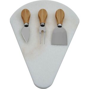 Orsina White Fan-Shaped Marble Cheese Board With 3 Knives, Durable Natural Stone Serving Board White Orsina White Fan-Shaped Marble Cheese Board With 3 Knives, Durable Natural Stone Serving Board White