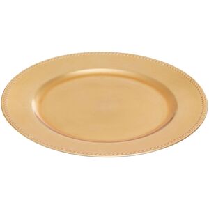 Orsina Functional Gold Finish Dotted Charger Plate, Minimalist Dinner Plate, Reliable Gold Finish Dinner Plate Gold Orsina Functional Gold Finish Dotted Charger Plate, Minimalist Dinner Plate, Reliable Gold Finish Dinner Plate Gold