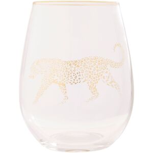 Orsina Comfortable Grip Gold Leopard Curved Tumbler, Versatile Tumbler For Parties, Easy Sipping Restaurant Tumbler in Clear Clear Orsina Comfortable Grip Gold Leopard Curved Tumbler, Versatile Tumbler For Parties, Easy Sipping Restaurant Tumbler in Clear Clear