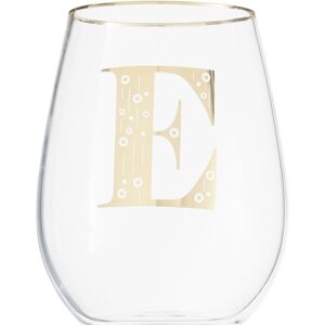 Orsina Comfortable Grip Letter E Curved Tumbler, Versatile Tumbler For Parties, Easy Sipping Restaurant Tumbler in Clear Clear Orsina Comfortable Grip Letter E Curved Tumbler, Versatile Tumbler For Parties, Easy Sipping Restaurant Tumbler in Clear Clear