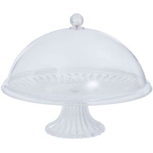 Orsina Clear Acrylic Cake Stand with Dome Lid, Graceful Glass Cake Stand & Dome Cover, Clear Acrylic Cake Holder Clear Orsina Clear Acrylic Cake Stand with Dome Lid, Graceful Glass Cake Stand & Dome Cover, Clear Acrylic Cake Holder Clear