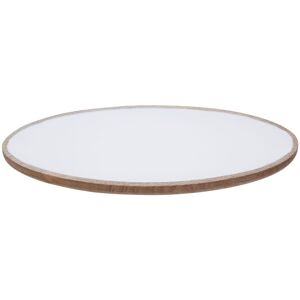 Orsina Kara Oval Serving Dish, Skilfully Handcrafted in White White Orsina Kara Oval Serving Dish, Skilfully Handcrafted in White White