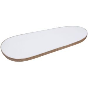 Orsina Kara Oval Large Serving Dish, Skilfully Handcrafted in White White Orsina Kara Oval Large Serving Dish, Skilfully Handcrafted in White White
