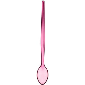 Orsina Durable Set Of Six Clear Plastic Sundae Spoons in Pink Pink Orsina Durable Set Of Six Clear Plastic Sundae Spoons in Pink Pink