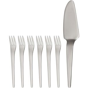 Orsina Serving Set, Elegant Stainless Steel Cake Knife & Server Duo, Sleek Curved Design for Table Settings in Silver Silver Orsina Serving Set, Elegant Stainless Steel Cake Knife & Server Duo, Sleek Curved Design for Table Settings in Silver Silver