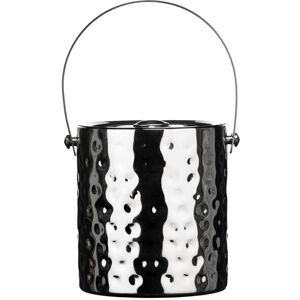 Orsina Ice Bucket With Lid & Handle in Silver Silver Orsina Ice Bucket With Lid & Handle in Silver Silver