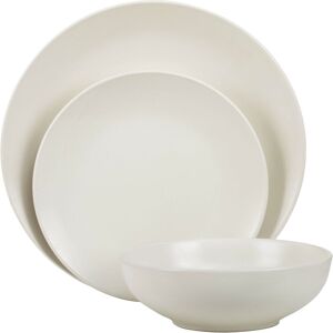 Orsina Elmira 12 Piece Stoneware Dinner Set in Cream Cream Orsina Elmira 12 Piece Stoneware Dinner Set in Cream Cream