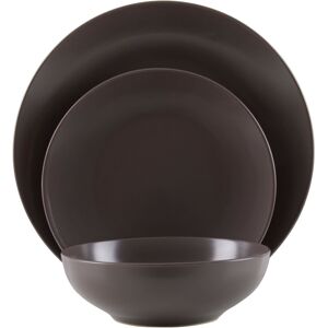 Orsina Scratch-Resistant 12 Piece Brown Dinner Set, Simple Plates & Bowls Set For Daily Use, Stoneware Crockery Set Brown Orsina Scratch-Resistant 12 Piece Brown Dinner Set, Simple Plates & Bowls Set For Daily Use, Stoneware Crockery Set Brown