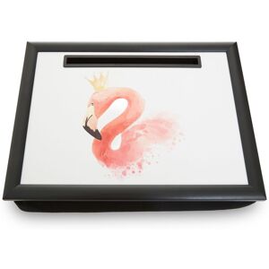 Orsina Cushioned Base Queen Flamingo Lap Tray with Ipad Holder, Stylish Tray For Bedroom, Raised Rim Kitchen Tray in White White Orsina Cushioned Base Queen Flamingo Lap Tray with Ipad Holder, Stylish Tray For Bedroom, Raised Rim Kitchen Tray in White White