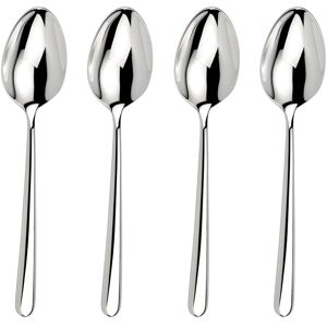 Arthur Price Signature 'Echo' Stainless Steel Set Of 4 Serving Spoons Cutlery Set in Silver Silver Arthur Price Signature 'Echo' Stainless Steel Set Of 4 Serving Spoons Cutlery Set in Silver Silver