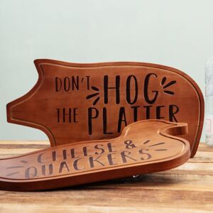 Boxer Gifts Wooden Charcuterie Board - Hog the Platter Multicolor Boxer Gifts Wooden Charcuterie Board - Hog the Platter Multicolor