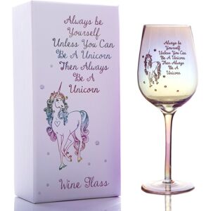 Boxer Gifts Women's Lustre Wine Glass - Be A Unicorn Multicolor Boxer Gifts Women's Lustre Wine Glass - Be A Unicorn Multicolor