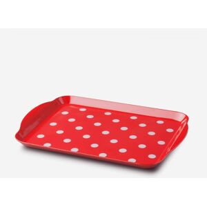 Zeal Melamine Dotty Tray Small in Red Red Zeal Melamine Dotty Tray Small in Red Red
