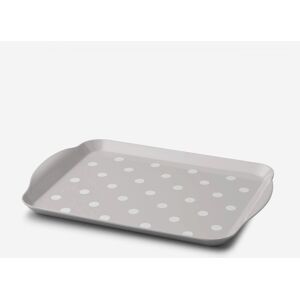 Zeal Melamine Dotty Tray Small in Light Grey Light Grey Zeal Melamine Dotty Tray Small in Light Grey Light Grey