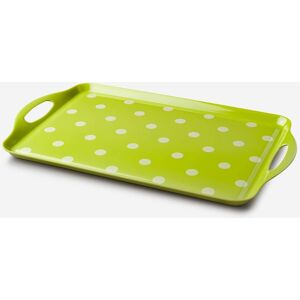 Zeal Melamine Dotty Serving Tray Large in Lime Lime Zeal Melamine Dotty Serving Tray Large in Lime Lime