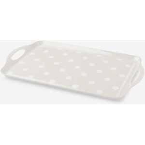 Zeal Melamine Dotty Serving Tray Large in Beige Beige Zeal Melamine Dotty Serving Tray Large in Beige Beige