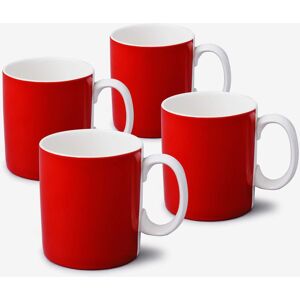 WM Bartleet & Sons Porcelain Original Mug 1 Pint Set of 4 in Red Red WM Bartleet & Sons Porcelain Original Mug 1 Pint Set of 4 in Red Red