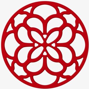 Zeal Silicone Heritage Circular Hot Mat Trivet, 20cm in Red Red Zeal Silicone Heritage Circular Hot Mat Trivet, 20cm in Red Red