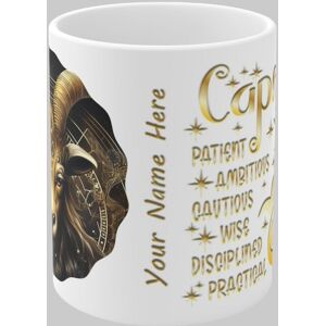 Simply Stunning Mugs Zodiac Ceramic Mug Capricorn - Horned Goat - Handcrafted Elegance for Every Star Sign in White White Simply Stunning Mugs Zodiac Ceramic Mug Capricorn - Horned Goat - Handcrafted Elegance for Every Star Sign in White White