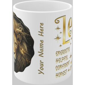 Simply Stunning Mugs Zodiac Ceramic Mug Leo - Lion - Handcrafted Elegance for Every Star Sign in White White Simply Stunning Mugs Zodiac Ceramic Mug Leo - Lion - Handcrafted Elegance for Every Star Sign in White White