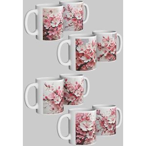 Simply Stunning Mugs Cherry Blossom Ceramic Mug Set of 4 Enchanting Gift for Loved Ones in White White Simply Stunning Mugs Cherry Blossom Ceramic Mug Set of 4 Enchanting Gift for Loved Ones in White White