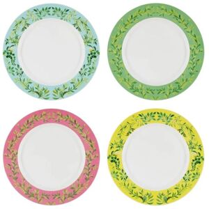 Designers Guild Ikebana Damask Dinner Plate 27cm Set of 4 Multicolor Designers Guild Ikebana Damask Dinner Plate 27cm Set of 4 Multicolor