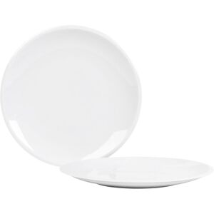 simpa Kahla 2PC Large Round White Dinner Plates. 26 cm Diameter White simpa Kahla 2PC Large Round White Dinner Plates. 26 cm Diameter White
