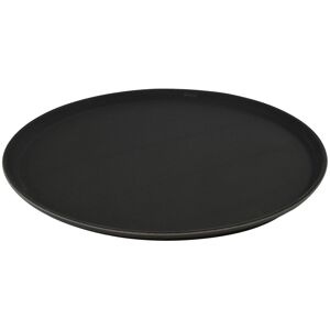 Argon Tableware Round Non-Slip Serving Tray 40cm Black Black Argon Tableware Round Non-Slip Serving Tray 40cm Black Black