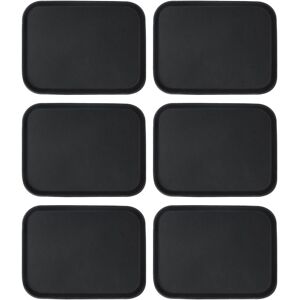Argon Tableware Rectangle Non-Slip Serving Trays - 41cm x 30.5cm - Black - Pack of 6 Size: 41 cm x 30.5 cm Black 41 cm x 30.5 cm Argon Tableware Rectangle Non-Slip Serving Trays - 41cm x 30.5cm - Black - Pack of 6 Size: 41 cm x 30.5 cm Black 41 cm x 30.5 cm