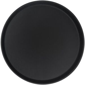 Argon Tableware Round Non-Slip Serving Tray - 45.5cm - Black Black Argon Tableware Round Non-Slip Serving Tray - 45.5cm - Black Black