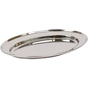 Argon Tableware Oval Stainless Steel Serving Platter - 30cm x 20.5cm in Silver Size: 30 cm x 20.5 cm Silver 30 cm x 20.5 cm Argon Tableware Oval Stainless Steel Serving Platter - 30cm x 20.5cm in Silver Size: 30 cm x 20.5 cm Silver 30 cm x 20.5 cm