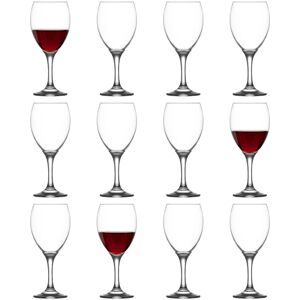 LAV Empire Red Wine Glasses - 455ml - Pack of 12 in Clear Clear LAV Empire Red Wine Glasses - 455ml - Pack of 12 in Clear Clear