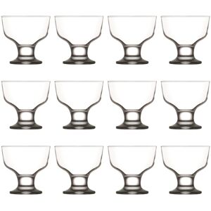LAV Destina Glass Ice Cream Bowls - 285ml - Pack of 12 in Clear Clear LAV Destina Glass Ice Cream Bowls - 285ml - Pack of 12 in Clear Clear