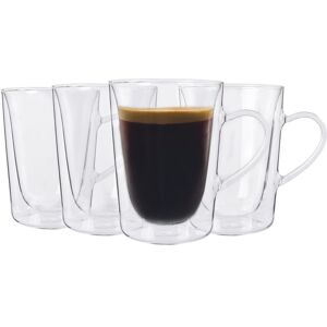Rink Drink - 4pc Double-Walled Glass - 285ml - Handles - Glass Set Rink Drink - 4pc Double-Walled Glass - 285ml - Handles - Glass Set