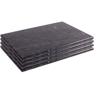 Argon Tableware Marble Rectangle Placemats 30cm x 20cm Black Pack of 4 Size: 30 cm x 20 cm Black 30 cm x 20 cm Argon Tableware Marble Rectangle Placemats 30cm x 20cm Black Pack of 4 Size: 30 cm x 20 cm Black 30 cm x 20 cm
