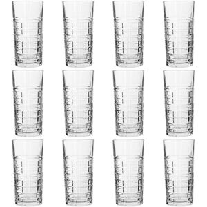 LAV Brit Highball Glasses - 356ml - Clear - Pack of 12 Clear LAV Brit Highball Glasses - 356ml - Clear - Pack of 12 Clear