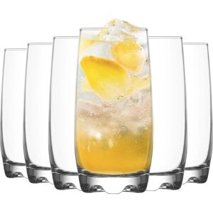 LAV Adora Highball Glasses - 390ml - Clear - Pack of 12 Clear LAV Adora Highball Glasses - 390ml - Clear - Pack of 12 Clear