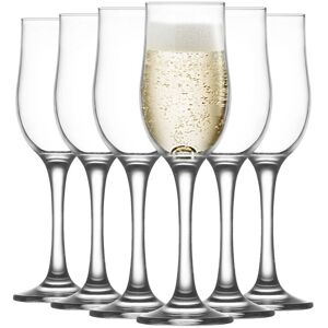 LAV Nevakar Champagne Flutes - 195ml - Clear - Pack of 12 Clear LAV Nevakar Champagne Flutes - 195ml - Clear - Pack of 12 Clear