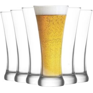 LAV Sorgum Pilsner Beer Glasses - 380ml - Clear - Pack of 12 Clear LAV Sorgum Pilsner Beer Glasses - 380ml - Clear - Pack of 12 Clear