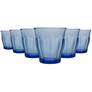 Duralex Picardie Drinking Glasses - 310ml - Pack of 12 in Blue Blue Duralex Picardie Drinking Glasses - 310ml - Pack of 12 in Blue Blue