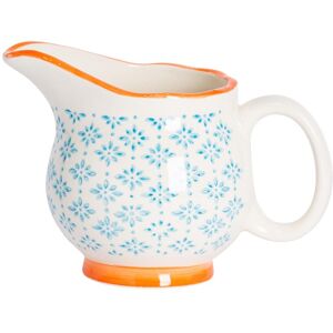 Nicola Spring Hand-Printed Milk Jug - 300ml in Blue Blue Nicola Spring Hand-Printed Milk Jug - 300ml in Blue Blue