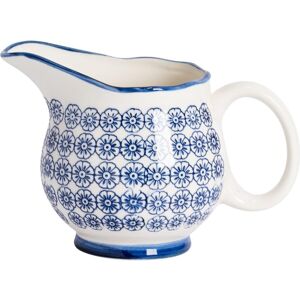 Nicola Spring Hand-Printed Milk Jug - 300ml in Navy Navy Nicola Spring Hand-Printed Milk Jug - 300ml in Navy Navy